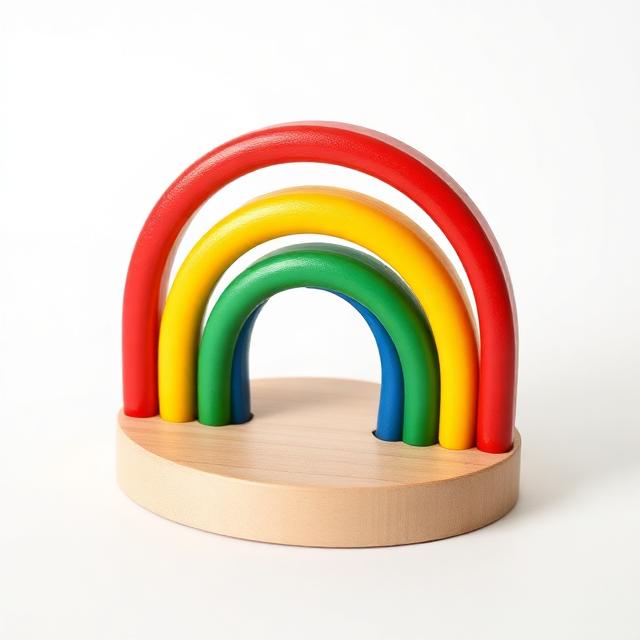 Wooden Rainbow Stacker